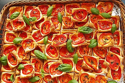 Blätterteig - Tomaten - Quadrate