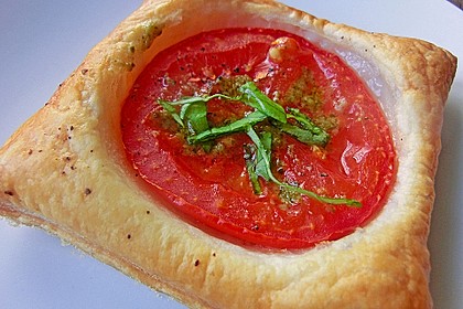 Blätterteig - Tomaten - Quadrate 10