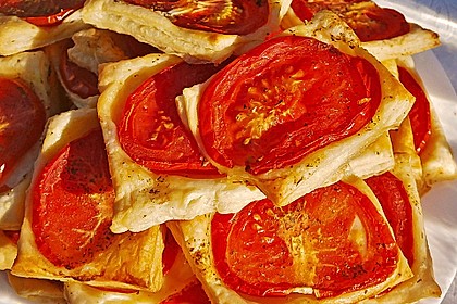 Blätterteig - Tomaten - Quadrate 143