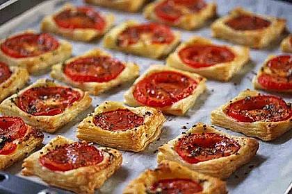 Blätterteig - Tomaten - Quadrate 85