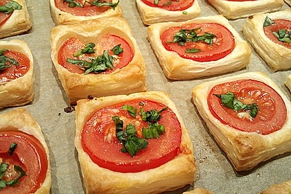 Blätterteig - Tomaten - Quadrate 22