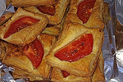 Blätterteig - Tomaten - Quadrate 145