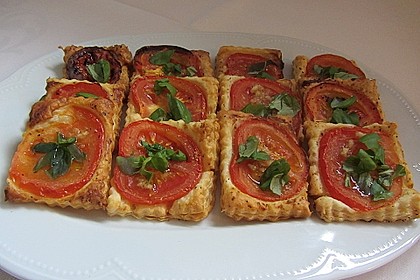 Blätterteig - Tomaten - Quadrate 23
