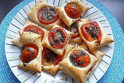 Blätterteig - Tomaten - Quadrate 18