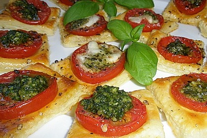 Blätterteig - Tomaten - Quadrate 36