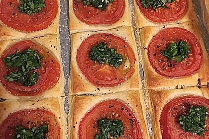 Blätterteig - Tomaten - Quadrate 104