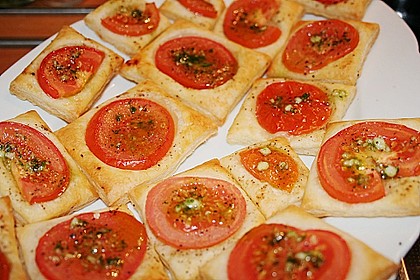 Blätterteig - Tomaten - Quadrate 132
