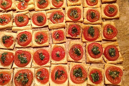Blätterteig - Tomaten - Quadrate 13