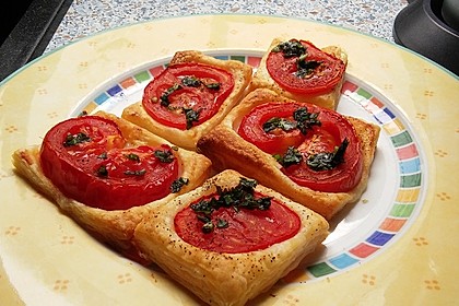 Blätterteig - Tomaten - Quadrate 112