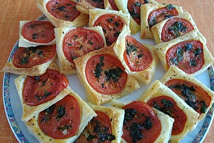 Blätterteig - Tomaten - Quadrate 46
