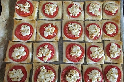 Blätterteig - Tomaten - Quadrate 144