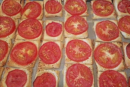 Blätterteig - Tomaten - Quadrate 87