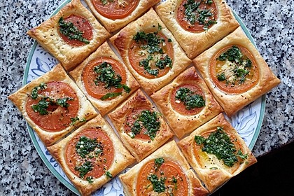 Blätterteig - Tomaten - Quadrate 114