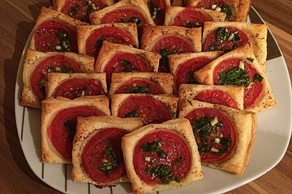 Blätterteig - Tomaten - Quadrate 54