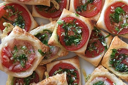Blätterteig - Tomaten - Quadrate 55