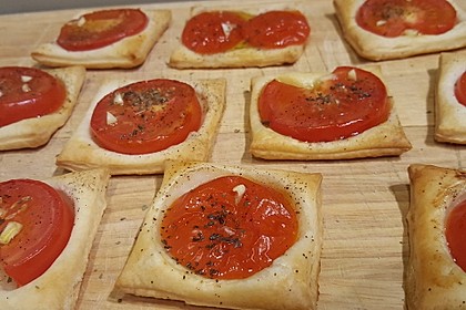 Blätterteig - Tomaten - Quadrate 14