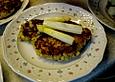 Spargel auf Semmelschmarren