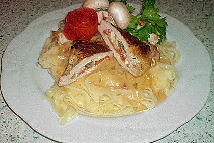 Gef&uuml;llte Schweinesteaks 3