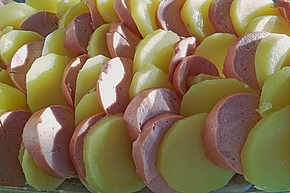 Sahniges Kartoffel - Fleischwurst - Gratin 19