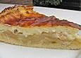 Apfelkuchen mit Creme - Guss