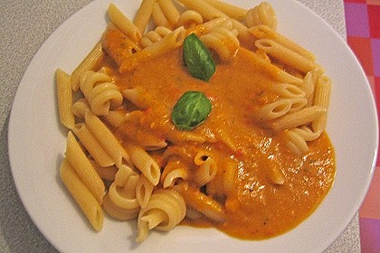 Nudeln mit Paprikasauce 6