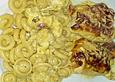 &Uuml;berbackene Curry - Senf - Schnitzeltaschen