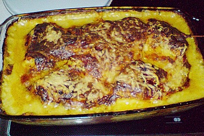 &Uuml;berbackene Curry - Senf - Schnitzeltaschen 1