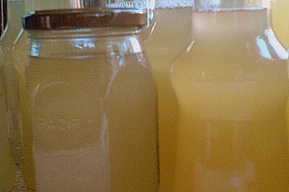 Zitronen - Sirup mit Pfefferminze und Zitronenmelisse 13
