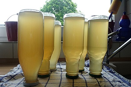 Zitronen - Sirup mit Pfefferminze und Zitronenmelisse 11