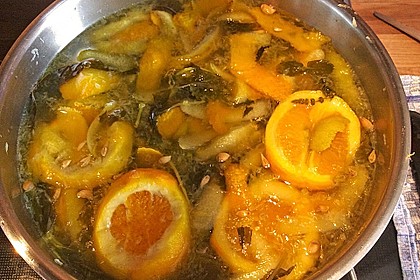 Zitronen - Sirup mit Pfefferminze und Zitronenmelisse 10