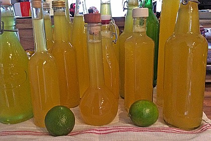 Zitronen - Sirup mit Pfefferminze und Zitronenmelisse 3