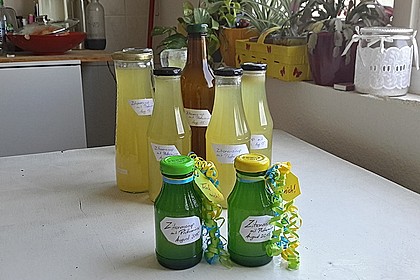 Zitronen - Sirup mit Pfefferminze und Zitronenmelisse 1