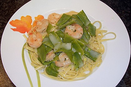 Linguine mit Garnelen