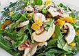 Rucolasalat mit Champignons