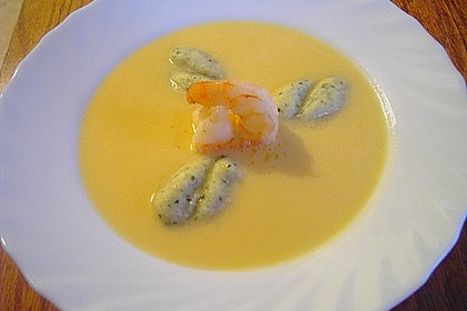 Tomatensuppe mit Garnelen 1