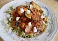 Gem&uuml;se - Knoblauch - Nudeln mit Schafsk&auml;se