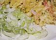 Salat mit saure Sahne - Zitronen - Dressing