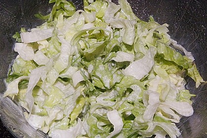 Salat mit saure Sahne - Zitronen - Dressing 1