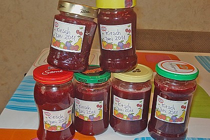 Kirschmarmelade mit Amaretto 3