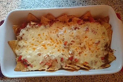 Feuermohns feurige überbackene Nachos 15