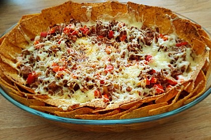 Feuermohns feurige überbackene Nachos 7