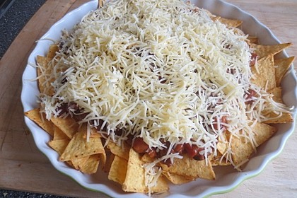 Feuermohns feurige überbackene Nachos 37