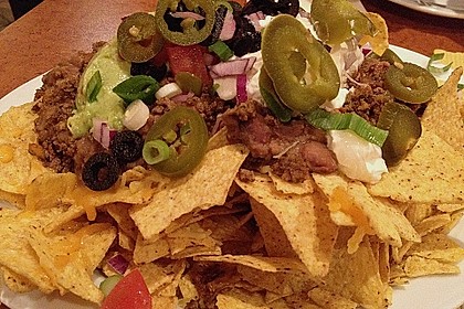 Feuermohns feurige überbackene Nachos 4