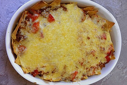 Feuermohns feurige überbackene Nachos 13