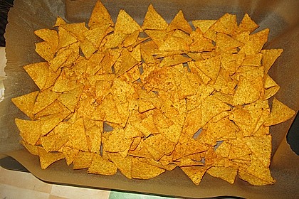 Feuermohns feurige überbackene Nachos 44