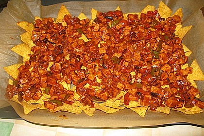 Feuermohns feurige überbackene Nachos 29