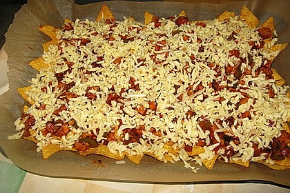 Feuermohns feurige überbackene Nachos 26
