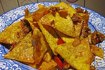 Feuermohns feurige überbackene Nachos 34