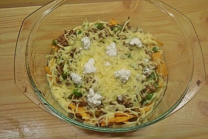 Feuermohns feurige überbackene Nachos 20