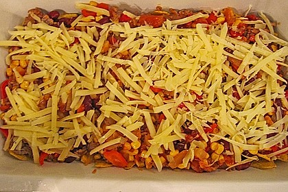 Feuermohns feurige überbackene Nachos 41